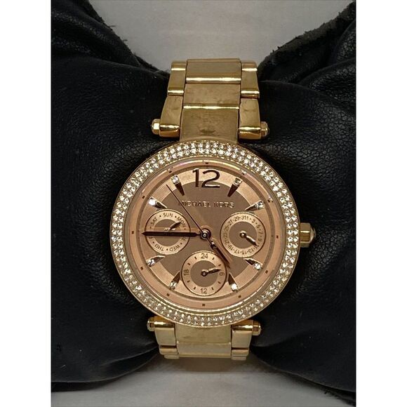 Michael Kors Parker MK6352 Women Stainless Steel Analog Dial Quartz Watch JK345 - Picture 1 of 12
